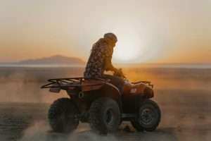 "Quad bike adventure in Giza near the pyramids"