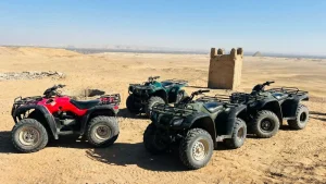 ATV Giza adventure in Nazlet El Semman desert near the Pyramids quad bike tour
