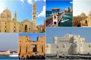 "Alexandria day tour from Cairo visiting Qaitbey Citadel, Roman and Greek monuments, and Mediterranean views"