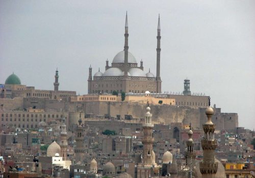 "Islamic Cairo Experience showcasing the Grand Egyptian Museum and historic mosques, highlighting Cairo’s Islamic heritage and architectural beauty."