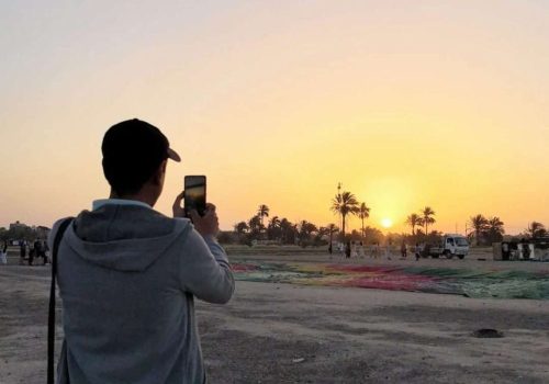 Quad Bike sunset Giza Pyramids desert safari ATV tour Egypt Breeze Tours